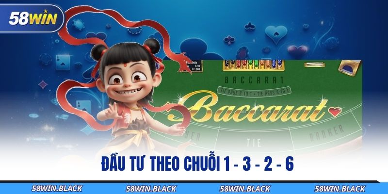Chiến Thuật Baccarat 58Win Đỉnh Cao - Kiếm Tiền Thưởng Bền Vững 2 dau-tu-theo-chuoi-1-3-2-6